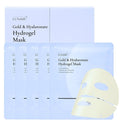 Lunair Gold Collagen & Hyaluronate Hydrogel Face Mask with Microhole Technology – Firming, Hydrating & Glowing Korean Sheet Mask for Radiant Glass Skin | Deep Moisture & Elasticity Boost (5 Sheets)