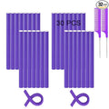 9.45"x 0.55" Flexible Curling Flexirods, 30Pcs Heatless Bendy Foam Rods for Long, Medium, Short Hair Curls - Purple
