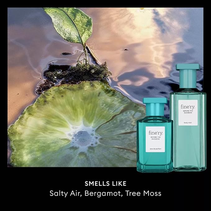 Fine'ry Before The Rainbow Eau De Parfum & Body Mist Gift Set | Earthy & Fresh Notes of Bergamot, Tree Moss | Fine Mist Spray & Perfume For Women | Fragrance Layering Duo (2oz + 5oz)