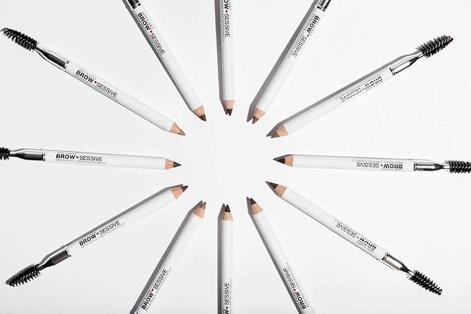 wet n wild Brow-Sessive Brow Pencil, Ultra-Precise Dual Ended Spoolie Brush for Perfect Buidlable Blendable Shaping, Natural Lasting Shades for Every Brow, Cruelty-Free & Vegan - Taupe(Packaged)
