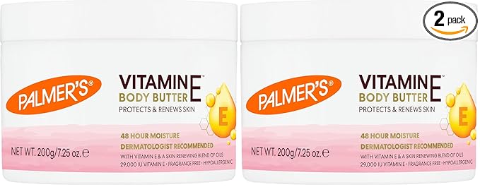 Palmer's Natural Vitamin E Body Butter, 7.25 Ounce (Pack of 2)