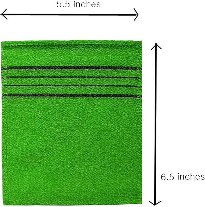 Exfoliating Bath Washcloth Mitt for Remove Dead Skin.Loofah Sponge, Korean & Japanse & African Net Sponge Rag. Back Scrubber Washer for Use in Shower Bath(Variety Pack 6)