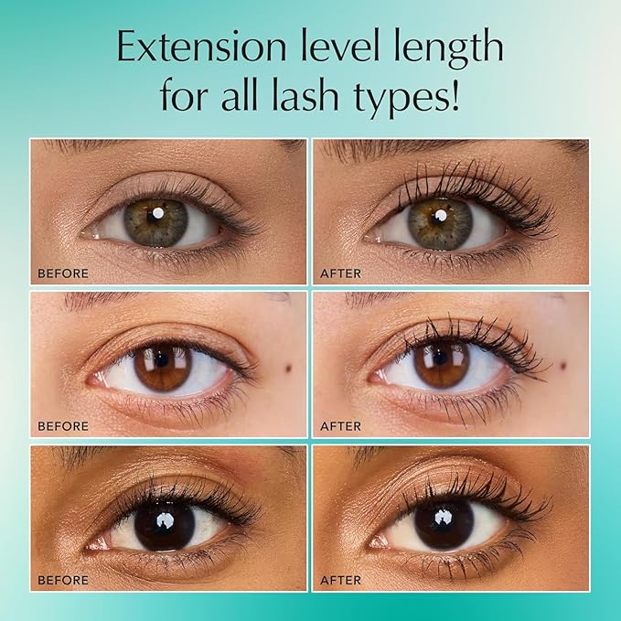 Thrive Causemetics Liquid Lash Extensions Mascara, Mother's Day Makeup Gift Set, Tubing Mascara Lengthening, Volumizing, Smudge Proof, No Clumping or Flaking, Cruelty Free, Brynn (Rich Black)