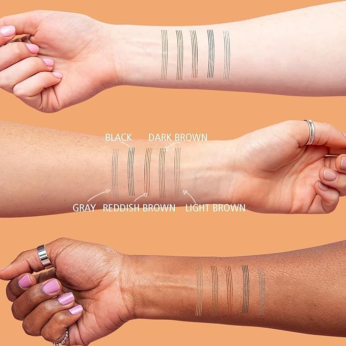 Microblading Eyebrow Pen 4 Fork Tip Tattoo Pencil, Long-Lasting Eye Brow Pencils for Women, Easy to Use Microblade Eyebrow Pencil Eyebrow Brush (Light Brown)