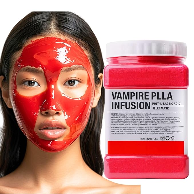 Collagen Jelly Mask – Jelly Mask for Facials & Vajacial, Mascarilla Hidroplástica Facial,Esthetician Supplies for All Skin Types (Vampire)