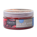 Cuccio Naturale Sea Salt Scrub - Extra Fine - Gently Exfoliates To Remove Dead Skin Cells - Leaves Skin Supple, Radiant And Youthful Looking - Paraben And Cruelty Free - Pomegranate And Fig - 8 Oz