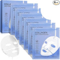 Collagen Face Mask - Overnight Hydrating Sheet Mask, Hydrogel Deep Wrapping Mask, Night Lifting Facial Masks for Women Skin Care, Restores Elasticity, Moisturizing & Firmness for All Skin Types (Skin)