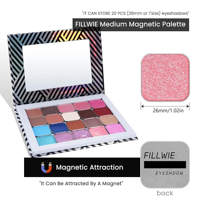 Duochrome Chameleon Cream-to-Powder Eyeshadow, Pink to Gold Color Shift, High Pigment Creamy Putty Texture, Zero Fallout Metallic Shimmer, Long-Lasting Single Eyeshadow Refill (Sunpetal)