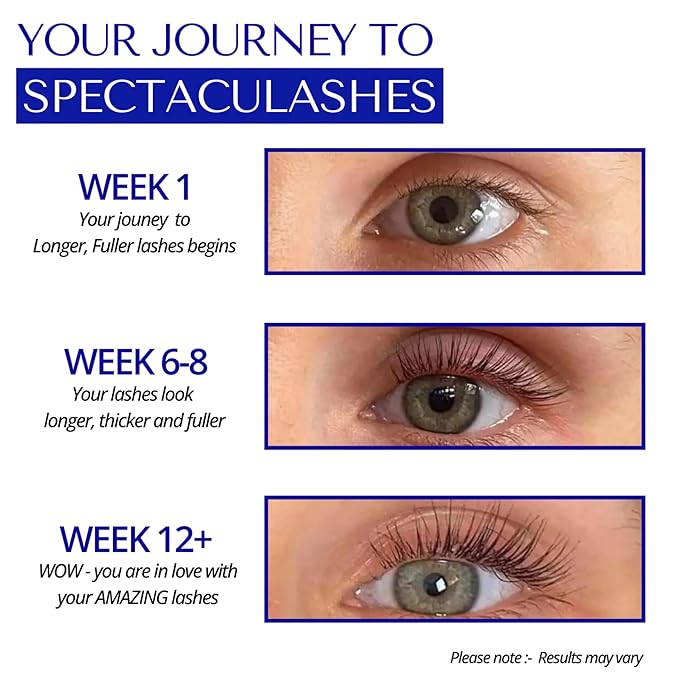 Dermaworks SPECTACULASH Lash Serum 8 ml | Eyelash Growth Serum for Eyelash Growth & Thickness | Free of Prostaglandins, Safe for Sensitive Eyes | Peptide Formula Long Lashes | 6 Months Treatment