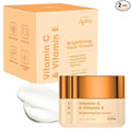 Vitamin C & Vitamin E Face Moisturizer – Dermatologist Tested, Anti Aging Korean Skin Care – Hydrating Cream For Smoother Youthful Looking Skin – Vegan, Clean Beauty – Pack of 2