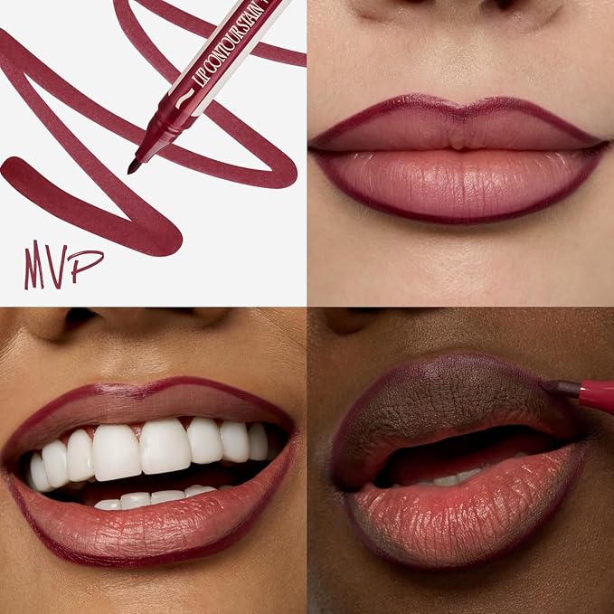 fwee LOCK’n LINE LIP CONTOUR STAIN | 07 MVP | Long-lasting, Powerful fixing, no-transfer, Easy to use, Lightweight, High adhesion formula, lip tint, tinted lip liner | 1ml