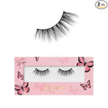 Lilly Lashes Butterfl'eyes Faux Mink Lashes, Half Lashes Natural Look & Feel, False & Reusable Eyelashes 20x, No Trimming + Easy to Apply, Round Style, Lash Glue not Included, 13mm (Dreamy)