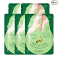 SULADEC Moisturizing Foot Mask with Shea Butter and Goat Milk, Hydrating Foot Masks for Dry Cracked Feet, Dry Skin Moisturizer for Soft and Smooth Touch Feet - Men Women - 5 Pairs