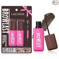 2 Pack Eyebrow Tint and Setting 2 in 1 Fluffy Volumizing Brow Mousse Kit, All Day Hold Brow Dye Gel with Brush For Natural Full-Looking Eyebrow Makeup, Deep Brown