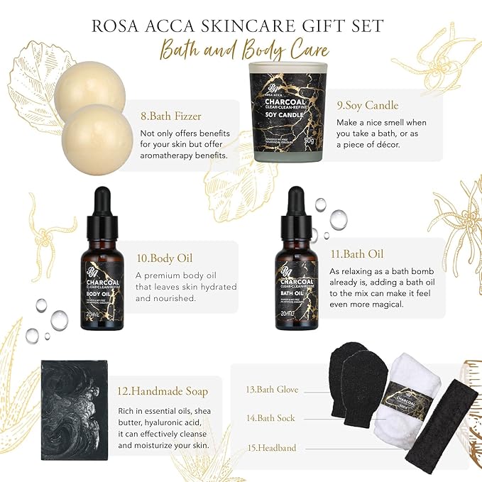 Mothers Day Gift for Mom, 30pcs Skin Care Set for Women & Men, Body & Facial Kit Gift, Face Cream, Self Care Kit, Face Serum, Bath & Body Gift Basket Set, Birthday, Christmas, Anniversary, Wife