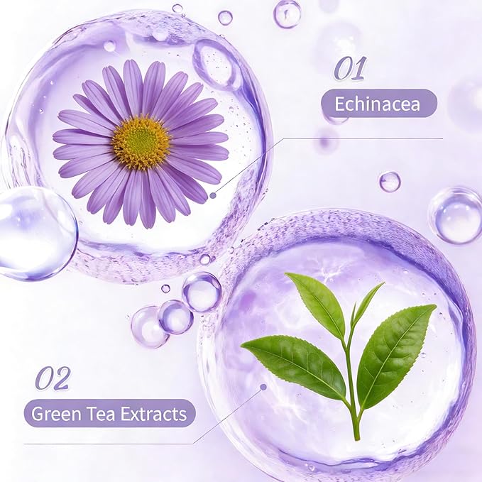 Hair Growth Serum with Built-In Brush, Scalp Serum with Heart Leaf Exosomes & Echinacea & Green Tea Extracts For Hair And Scalp Care, 3.38 Fl. Oz