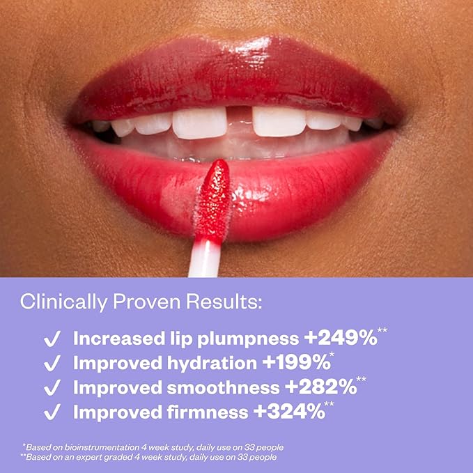 Kosas Wet Lip Oil Gloss - Hydrating Lip Plumping Treatment with Hyaluronic Acid & Peptides, (Jaws)