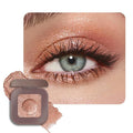 KYDA Chameleon Metallic Eyeshadow, Chrome Shimmer Eye Shadow Makeup, Smooth Pressed Powder Palette with Mirror, High Pigment Soft Eyeshadow, Lasting Glitter Eye Look, 01Champagne
