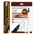 Eyebrow Pen, Waterproof Microblading Eyebrow Pencil, 4 Tip Precise Eye Brow Makeup Pen for Women to Effortlessly Create Hair Like Natural Brows, Non Dry Out and Last All Day MB01