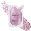 Metallic Pink Face Body Glitter Gel Shimmer Makeup for Hair Clavicle Arm Nail Eyeshadow, Long Lasting Waterproof Holographic Mermaid Sequins for Outfit Rave Festival Party, 1.35oz, #12