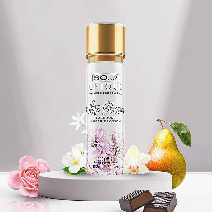 Unique Body Mist - White Blossom by So…? for Women - 5.1 oz Body Mist - Pack of 3