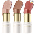 FALOCUTUS 3 Pcs MEDIUM Contour Stick Set,Cream Blush & Highlighter Bronzer Pen,Long Lasting & Smooth Natural Face Contouring Illuminator,Professional Makeup Kit for All Skin