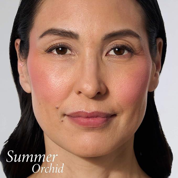 LAURA GELLER NEW YORK Baked Blush-n-Brighten for Mature Skin - 08 Summer Orchid - Powder Blush Won't Settle into Fine Lines - Buildable Natural Finish – Longlasting Formula - Made in Italy