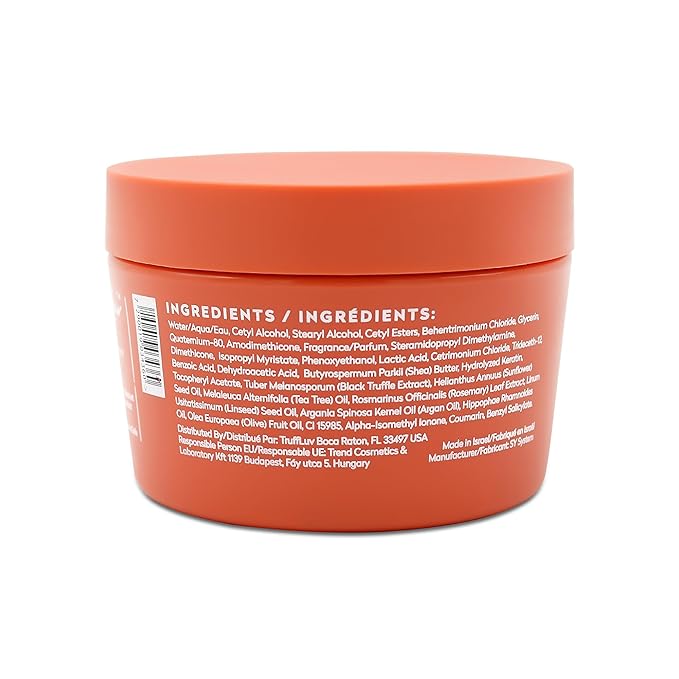 TruffLuv Argan Mask - Deep Conditioning Hair Mask - Hair Moisturizer with Black Truffle and Argan Oil - Enhances Elasticity and Texture - 8.45 oz
