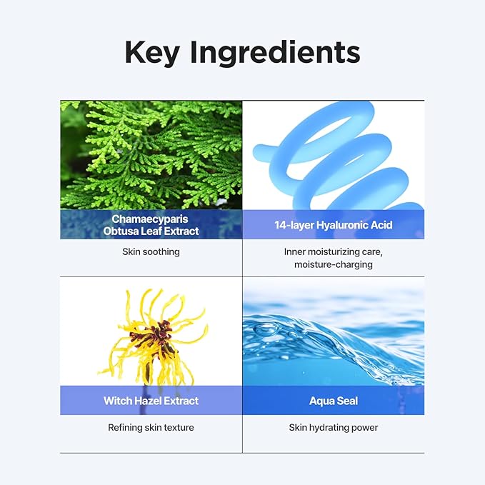 ISNTREE Ultra-Low Molecular Hyaluronic Acid Toner 300ml, 10.14 fl.oz | Korean Skincare | Quick Absorbing | Deep Hydration & Skin Smoothing | Vegan & Fragrance-Free
