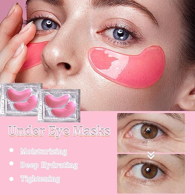30 Pairs Eye Mask & Lip Mask,Under Eye Patches for Puffy Eyes,Lip Mask Skincare,Small Gifts,Wedding Bridesmaid Gifts,Bulk Gifts,Bachelorette Party Favors,Birthday Party Favors,Graduation Gifts