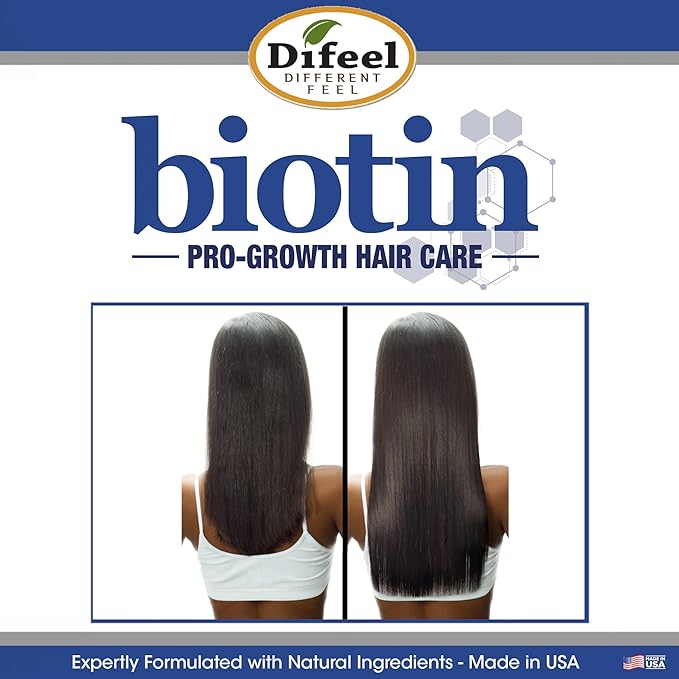 Difeel Pro-Growth Biotin Shampoo 33.8 oz. - Shampoo for Thinning Hair and Hair Loss with Biotin for Hair Growth