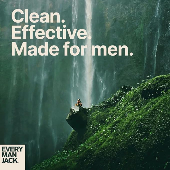 Every Man Jack Exfoliating Men's Body Wash for All Skin Types - Caribbean Coconut - Made with Natural Exfoliants - 14 fl oz (2 Pack)
