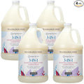 Ginger Lily Farms Botanicals 3-in-1 Shampoo, Conditioner & Body Wash, 100% Vegan & Cruelty-Free, Fragrance Free, 1 Gallon (Pack of 4)