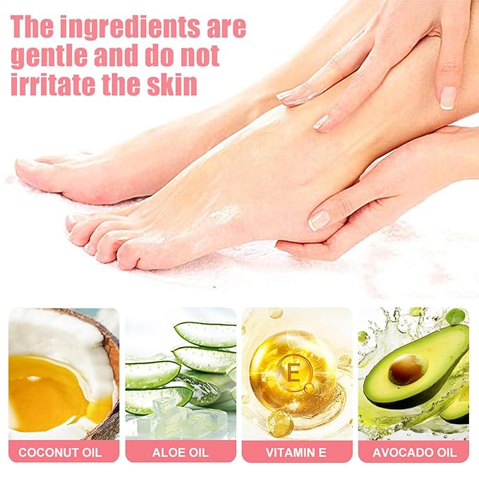 Peach Cracked Heel Stick Foot Cream,Moisturizing for Extremely Dry, Cracked Feet,Hydration & Soften with Aloe Essential Oil and Vitamin E,Foot Repair Lotion Promotes Healthy Looking Skin