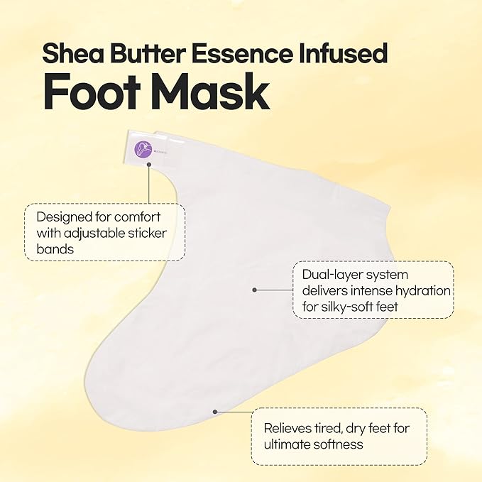 Epielle Hydrating Hand & Foot Masks (Glove & Socks 12pk) for Dry Hand, Dry & Cracked Heel