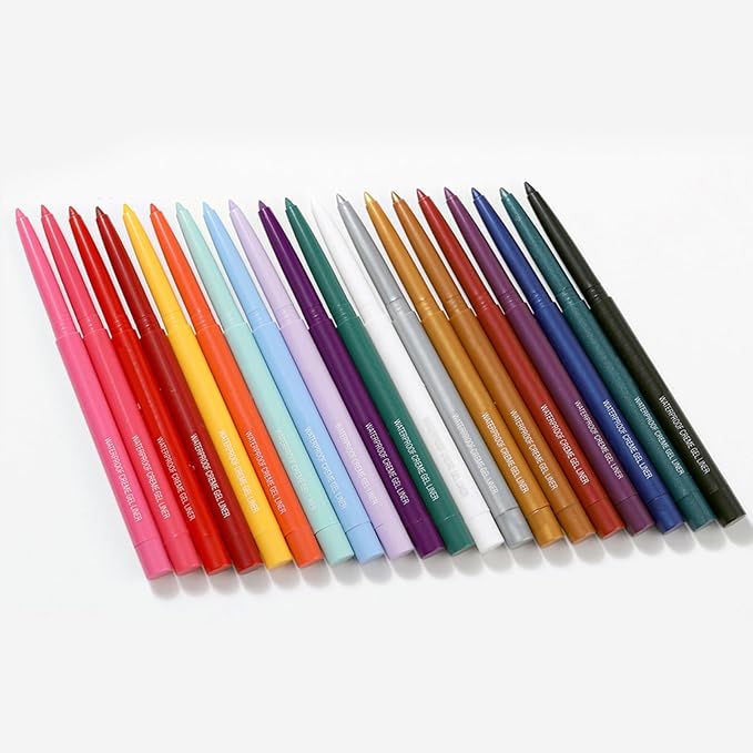 Eyeliner Pencil, Waterproof Eyeliner Long-lasting, Rose-red Eye Liner, High-Pigmented Colorful Eyeliners Easy To Use Eye Liner Pen for Women, Rose-red