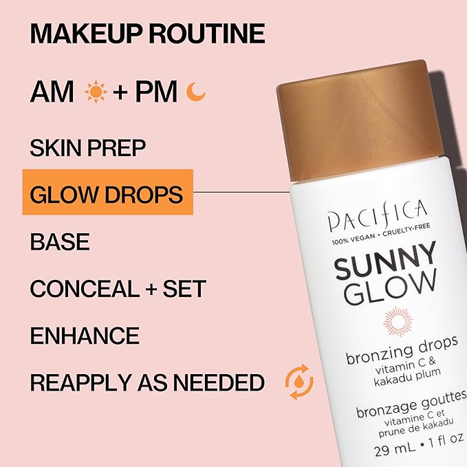 Pacifica, Drops Sunny Glow Bronzing (Pack of 2)