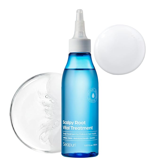 Seaprui Scalpy Root Vital Treatment | Water to Cream Scalp Treatment with Protein, Camellia, Rosemary & Chamomile | Instant Detangling, Resilient Volume, Repair & Itchy Scalp Relief