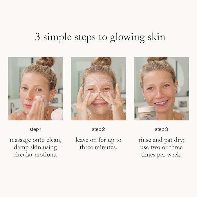 goop Beauty Microderm Face Exfoliator | At-Home Microdermabrasion with Glycolic Acid & Exfoliating Minerals | Smooths Skin Texture | Clean Face Scrub | Silicone & Paraben Free | 1.7 fl oz