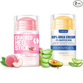 2Pcs Urea Cream 60% for Feet & Dry Cracked Skin, Cracked Heel Repair Stick Maximum Strength Moisturizing Foot & Hand Balm, Repair Creams for Dry Feet, Knee, Elbow and Hand
