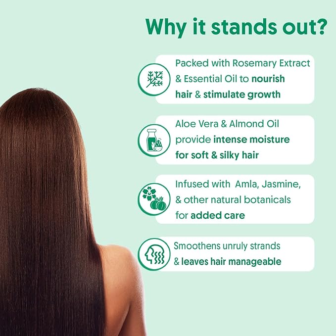 Aravi Organic Rosemary Hair Growth Conditioner - Enriched with Rosemary, Methi Dana & Hibiscus - For All Hair Types - For Men & Women - Sulfate & Paraben Free - 6.7 FL Oz / 200 ml