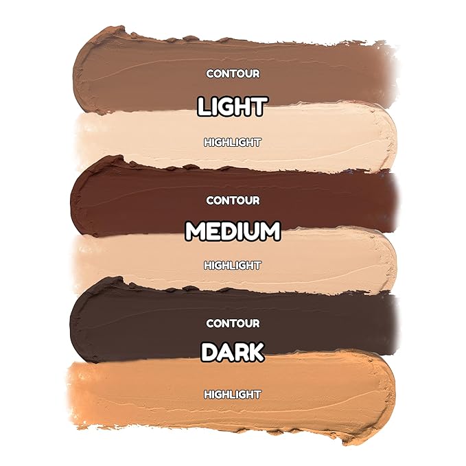 KimChiChic Beauty Effn Sculpt Dual-Ended Highlight & Contour Stick, Creamy & Blendable Formula with Mango Seed Butter, Vitamin E & Sweet Almond Oil, Cruelty-Free, Dark