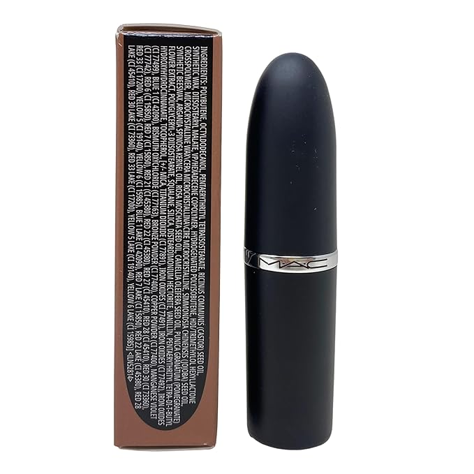 MAC Cosmetics M.A.Cximal Sleek Satin Lipstick - 838 Stone (Muted greyish taupe brown) 0.12 oz / 3.5g