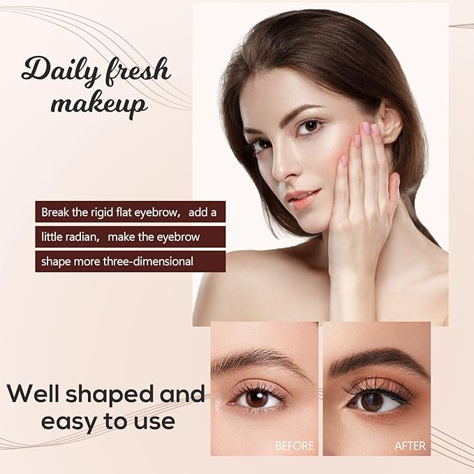 Eyebrow Pen - 4-Fork Tip Lift & Snatch Brow Pencil，Microblading Long-Lasting Waterproof Eye Brow Pen，Natural-Looking Hair-Like Brows，Easy to Use Eyebrow Pencils Makeup for Women (Light Brown)