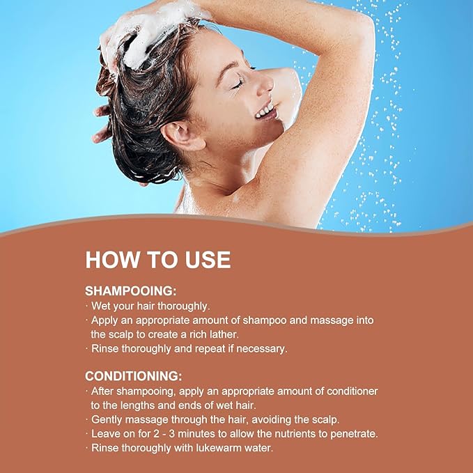 Argan Oil Shampoo and Conditioner Set - Moisturizing Sulfate Free Moroccan Care- For Curly, Straight, Dry and Damaged Hair