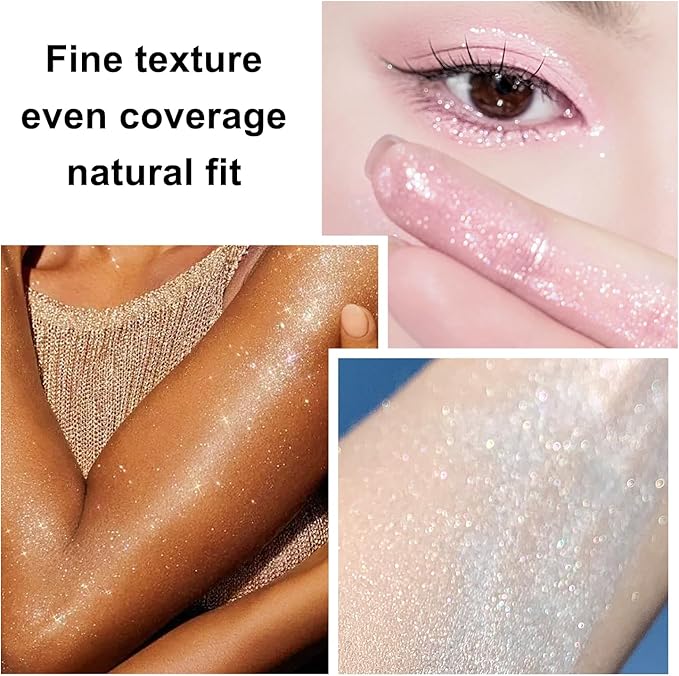 Hair and Body Glitter Spray, 1PC Glint-Rainbow Glitter Hairspray Dry Powder Makeup for Clothes, Festival Rave Loose Sparkle Powder,Holographic Ultra Fine Glitters for 4th of July Accessories