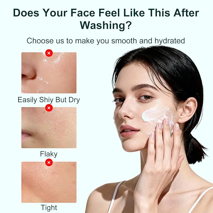 Gentle Facial Cleanser, Glycerin for Hydrating, Gentle Coconut-derived Cleansing Agents, Niacinamide (Vitamin B3) + Zinc PCA for Sebum Control, Ceramide NP + Centella for Calm (5.29oz.)