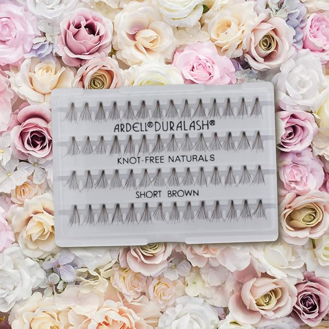 Ardell Individual Lashes, Lash Extensions - Short, Brown, Natural Look DIY Lash Clusters, Easy Application for Cluster Eyelash Extension Effect, 4 Pack