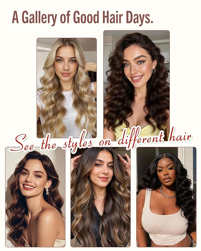 BONNET QUEEN Heatless Hair Curler for Heatless Curls Overnight, All-in-One Sleepy Tie Satin Curling Rod, Hair Curlers to Sleep In, Overnight Blowout Rods, Hair Rollers for Women Long Hair, Black