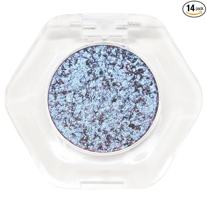Chameleon Eyeshadow Collection, 14 Shades, Glitter Pressed Powder, Iridescent Shimmer Colors. (Phoenix Rising)